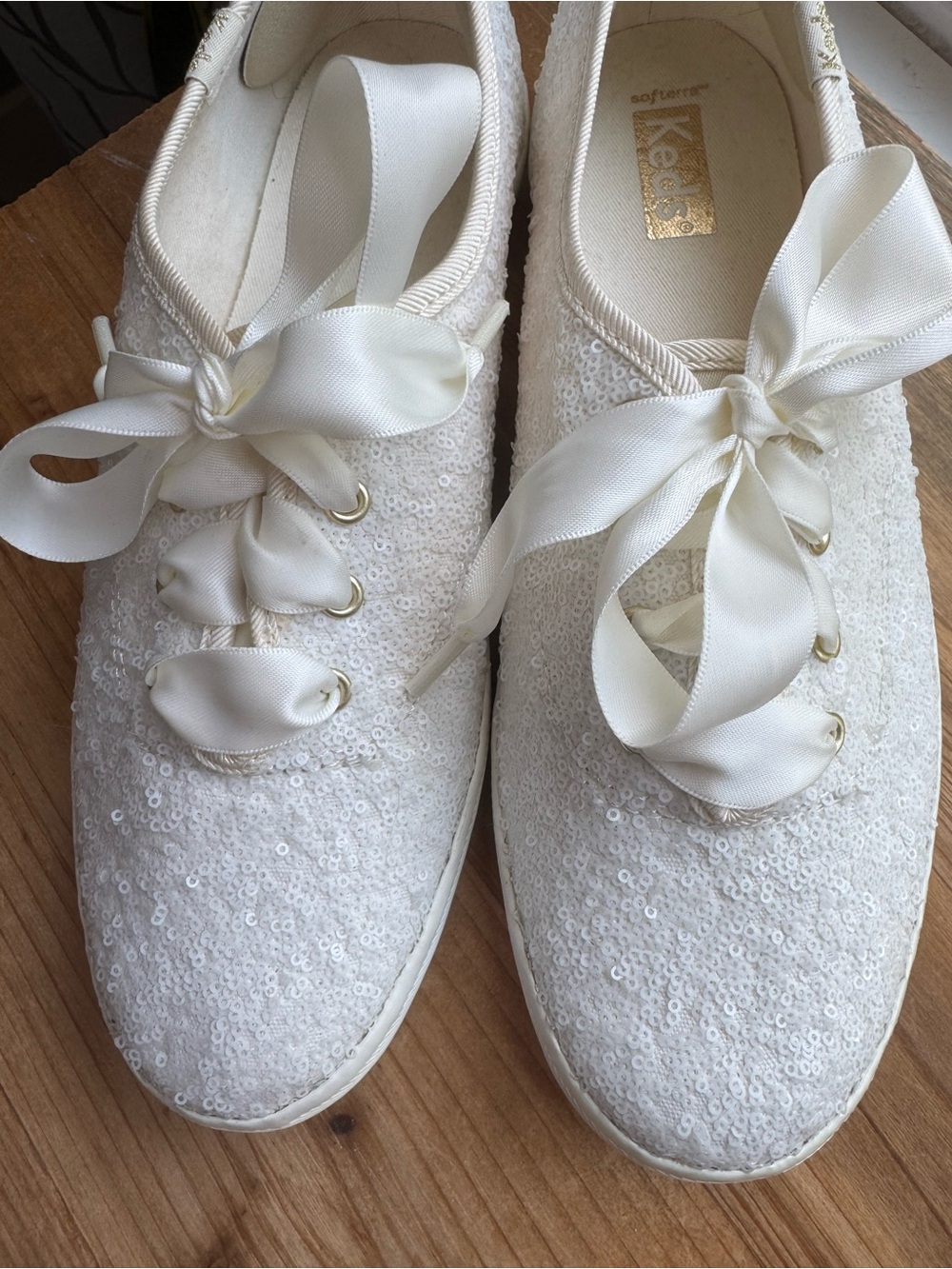 Keds Women's Champion Sequins Celebrate Sneakers Wedding Bridal 6.5